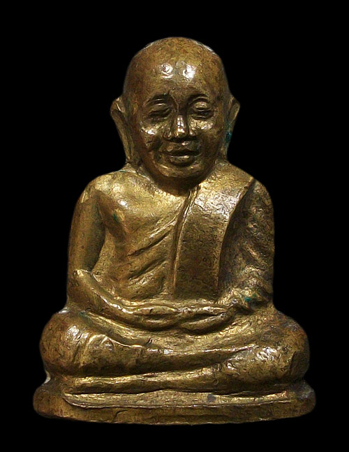 รูปเหมือนปั๊ม หลวงพ่อเงิน บางคลาน ปี 15 วัดมูลเหล็ก พิมพ์ฐานกว้าง หรือพิมพ์นิยมสุด (ไม่ตอกโค้ด)