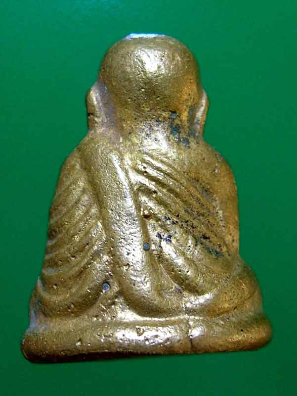 พระรูปหล่อหลวงพ่อเงิน รุ่นฟ้าคำรณ พิมพ์ใหญ่ เนื้อโลหะเก่า จัดสร้างปี 2534