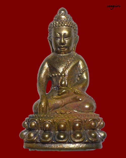 พระกริ่งใหญ่ เนื้อสัมฤทธิ์ รุ่น เจริญพร-ยอดฉัตร ปี 2555 หลวงปู่เกลี้ยง วัดศรีธาตุ (โนนแกด)