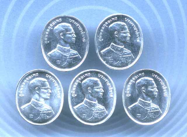 พระพุทธปัญจภาคีเนื้อเงิน พิมพ์เล็ก (1ชุด 5 เหรียญ)