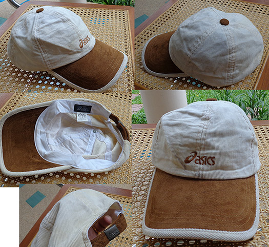 หมวก asics น้ำตาล + หมวก FILA สีขาว + หมวก LECAF น้ำเงินคาดขาว ของแท้ครับ จัดไปทีเดียว3ใบ
