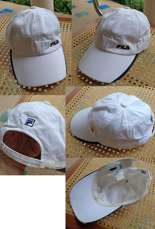 หมวก asics น้ำตาล + หมวก FILA สีขาว + หมวก LECAF น้ำเงินคาดขาว ของแท้ครับ จัดไปทีเดียว3ใบ
