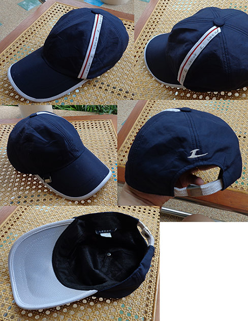 หมวก asics น้ำตาล + หมวก FILA สีขาว + หมวก LECAF น้ำเงินคาดขาว ของแท้ครับ จัดไปทีเดียว3ใบ