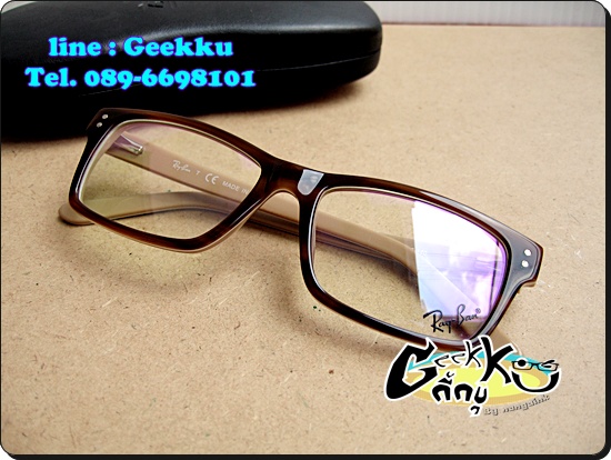  กรอบแว่นตา Ray Ban (R19) ทรงกรอบเต็มสีน้ำตาล 