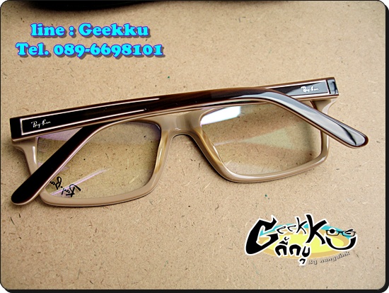  กรอบแว่นตา Ray Ban (R19) ทรงกรอบเต็มสีน้ำตาล 