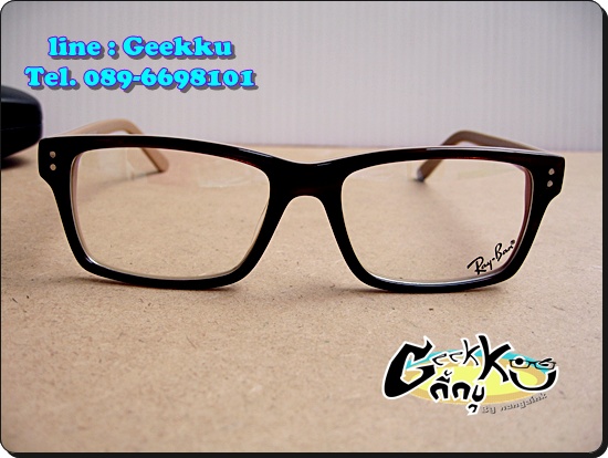  กรอบแว่นตา Ray Ban (R19) ทรงกรอบเต็มสีน้ำตาล 