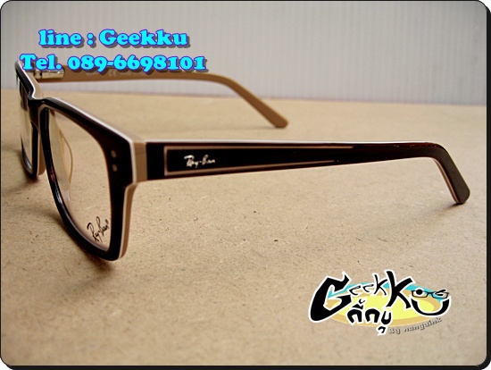  กรอบแว่นตา Ray Ban (R19) ทรงกรอบเต็มสีน้ำตาล 
