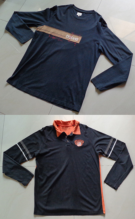 เสื้อแบรนด์ดัง Calvin Klein + Von Dutch มาทีเดียว2ตัว เบอร์ L ทั้งคู่ครับ