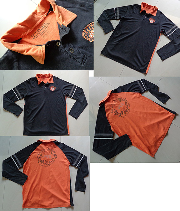 เสื้อแบรนด์ดัง Calvin Klein + Von Dutch มาทีเดียว2ตัว เบอร์ L ทั้งคู่ครับ