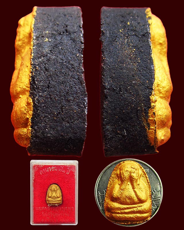 พระปิดตา ครบรอบ ๗๒ ปี เนื้อว่าน หน้าทาทอง หลวงปู่บัว ถามโก วัดศรีบูรพาราม จ.ตราด ปี ๒๕๔๑