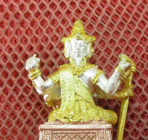 รูปหล่อ พระพรหมอุบลบันดาลประทานพร เนื้อสำริดสามกษัตริย์ ปี 54 พิธีเทวาภิเษก และพุทธาภิเษก รุ่นแรก ณ