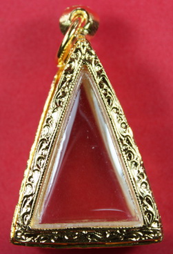 ตลับไมครอนทองเหลืองนางพญาพิมพ์เล็ก เปิดหลังของใหม่