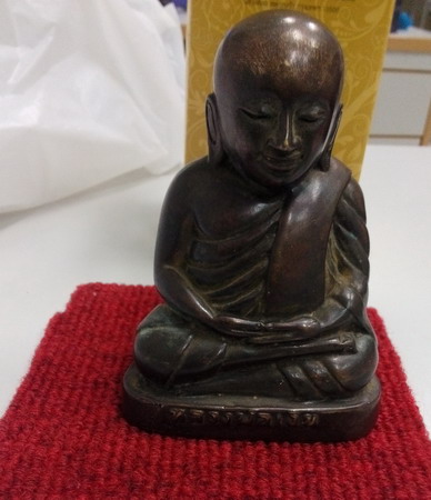 พระบูชา หลวงพ่อเงิน ไม่ทราบที่ครับ เนื้อขันลงหิน ก้นอุดดินไทย