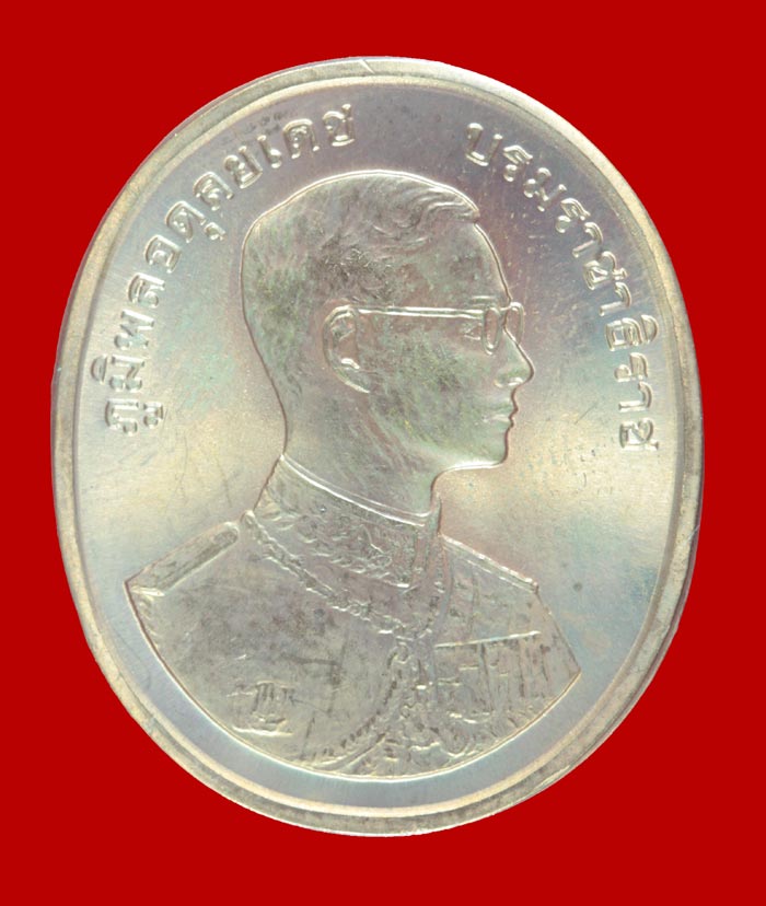 เหรียญรัชกาล ๙ หลังหลวงพระนิรันตราย กาญจนาภิเษก ปี ๒๕๓๙