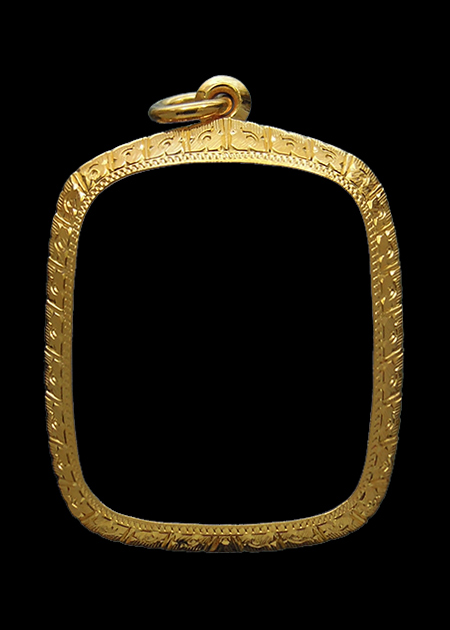 กรอบทองหนาหนา มือ1 ใส่ พระหลวงพ่อปาน วัดบางนมโค จ.อยุธยา หนัก3.95กรัม