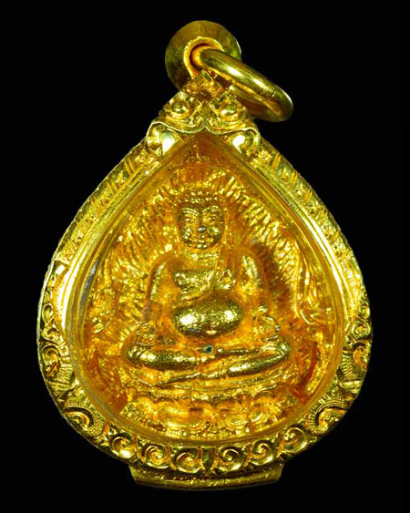 พระสังกจจายน์ หลวงพ่อผาง วัดอุดมคงคาคีรีเขตต จ.ขอนแก่น 2519 นวะกะไหล่ทองกรรมการ+ตลับทอง