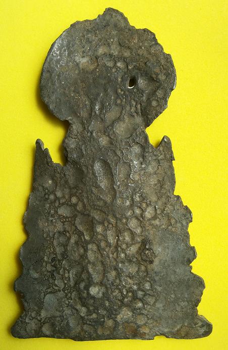 พระกรุวัดราชบูรณะ จ.อยุธยา เนื้อชินเงิน พิมพ์ซุ้มโพธิ์ใหญ่