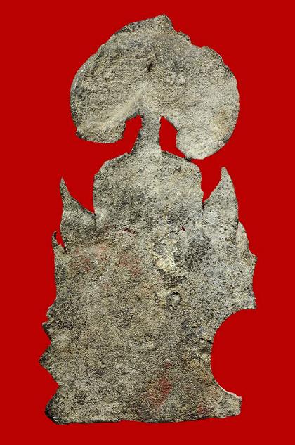 พระกรุราชบูรณะ จ.อยุธยา เนื้อชินเงิน พิมพ์ซุ้มโพธิ์ใหญ่ พร้อมบัตรรับรองครับ