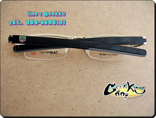 กรอบ แว่นตา Tag ทรงครึ่งกรอบสีเงิน 