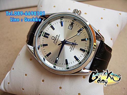  นาฬิกา Omega ออโตเมติก สายหนัง 