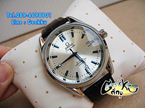  นาฬิกา Omega ออโตเมติก สายหนัง 