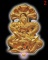 หน้ากากเทวฤทธิ์ เนื้อสัมฤทธิ์ หลังอุดผงพรายกุมารเนื้อดำ วัดพุทไธศวรรย์ 02