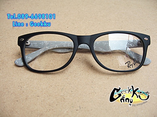 กรอบแว่น Ray Ban (RB17) กรอบสีดำด้าน (ขาด้านในสีเทา) 