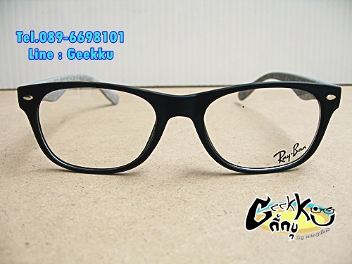 กรอบแว่น Ray Ban (RB17) กรอบสีดำด้าน (ขาด้านในสีเทา) 
