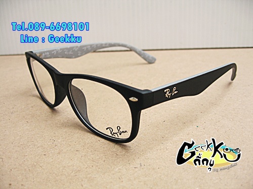 กรอบแว่น Ray Ban (RB17) กรอบสีดำด้าน (ขาด้านในสีเทา) 