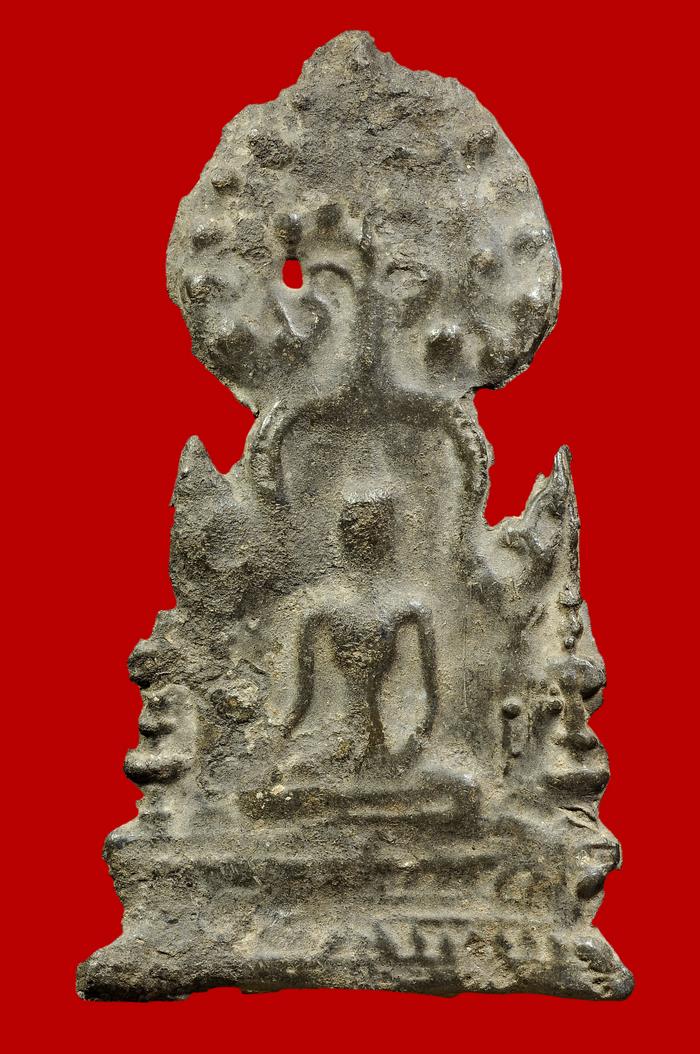 พระกรุราชบูรณะ จ.อยุธยา เนื้อชินเงิน พิมพ์ซุ้มโพธิ์ใหญ่ พร้อมบัตรรับรองครับ