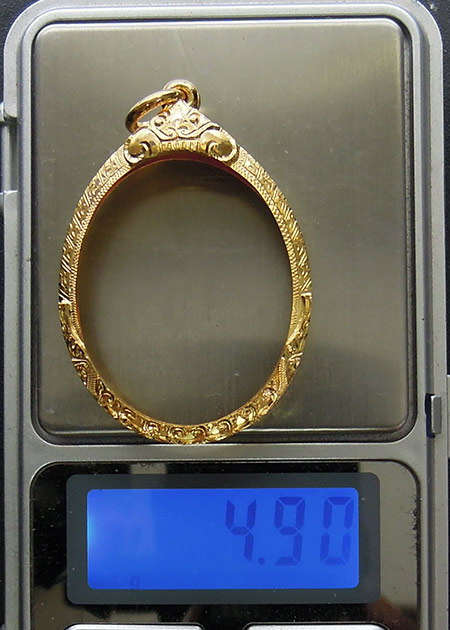 กรอบทองหนาหนา ยกซุ้มบน+ล่าง มือ1ใส่ เหรียญห่วงเชื่อม ลป.ทิม วัดละหารไร่ จ.ระยอง