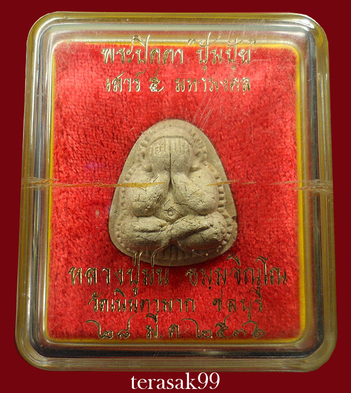 พระปิดตาปุ้มปุ้ย เนื้อเกสร หลวงปู่ม่น วัดเนินตามาก ชลบุรี(2)