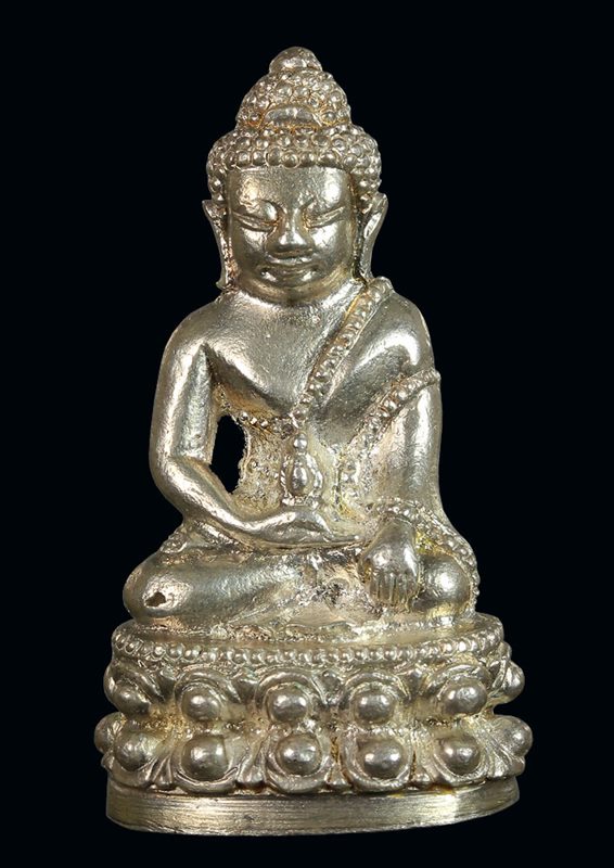 กริ่งชินบัญชร ญสส เพชรกลับ เนื้อเงิน ๒๑๒ องค์ดารา