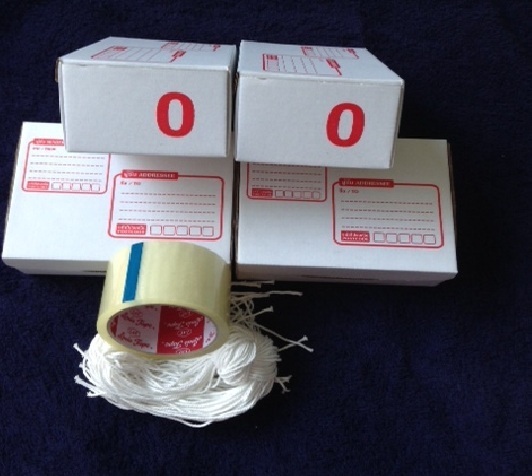 300 บาท@@--//เลือกแบบ ได้เลย //กล่องไปรษณีย์ไดคัทสีขาว No. 0 ขนาด 11*17*6ซม. + เชือก เทปกาวใสม้วน