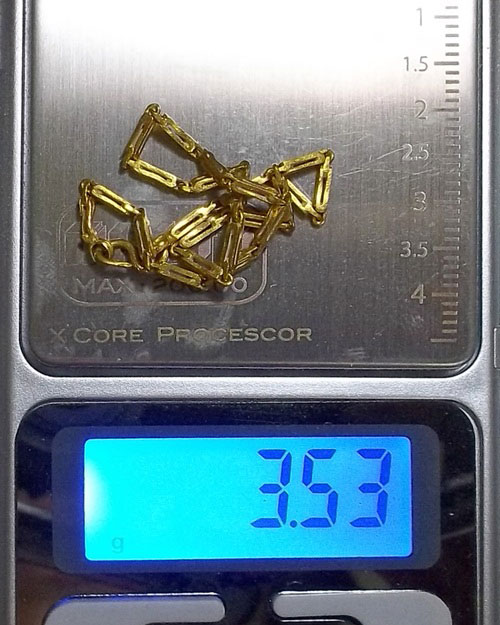 สร้อยข้อมือทองรูปพรรณ นน.3.53 กรัม