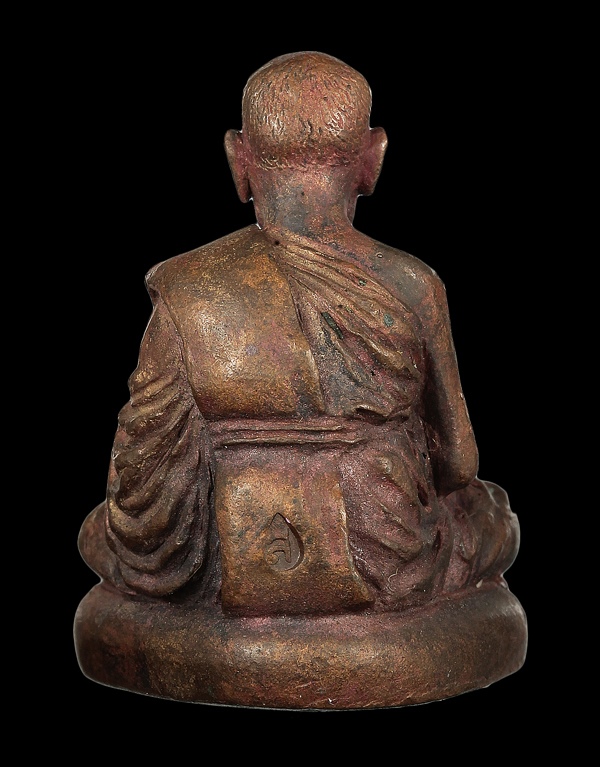 รูปเหมือนพิมพ์นิยม รุ่นสมปรารถนา หลวงปู่โสฬส ยโสธโร เนื้อสัมฤทธิ์ผิวเดิม