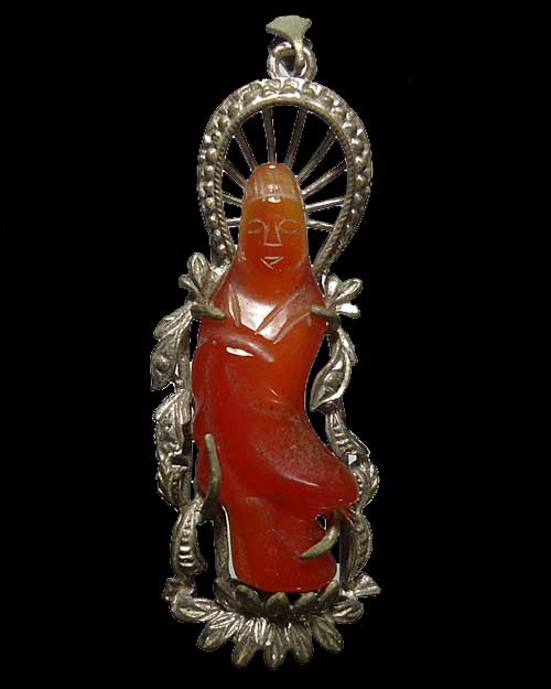 เจ้าแม่กวนอิม งานเก่า เนื้อพลอย 