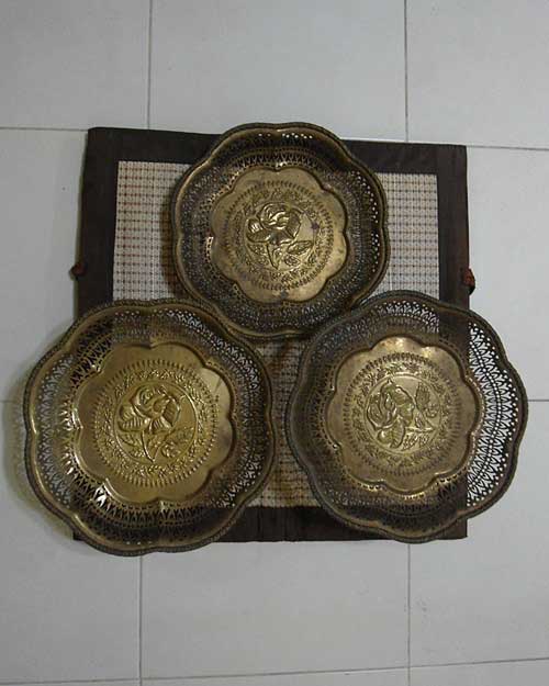 ชุดพานทองเหลือง 3 ใบ เคาะเดียวครับ