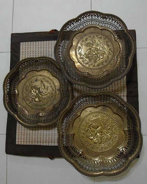 ชุดพานทองเหลือง 3 ใบ เคาะเดียวครับ