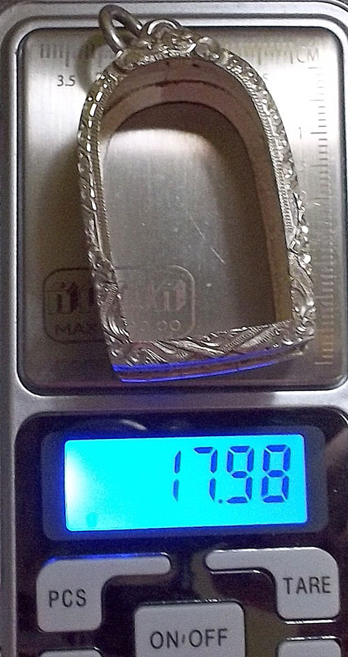 ตลับเงิน นน.17.98 เงิน 925 % งานมือ 1200 EMS