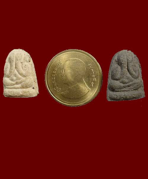 พระปิดตา หลวงพ่อยิด วัดหนองจอก 2 องค์ 2 เนื้อ