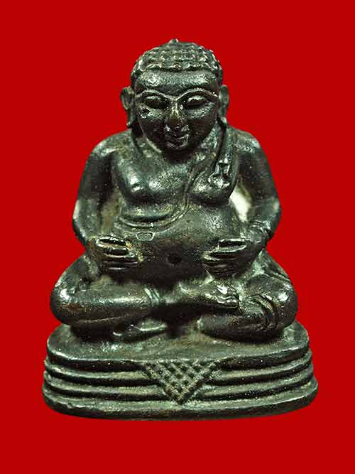 พระสังกัจจายน์ เนื้อนวโลหะ สามโค็ด พร้อมบัตรรับรอง น่าบูชา