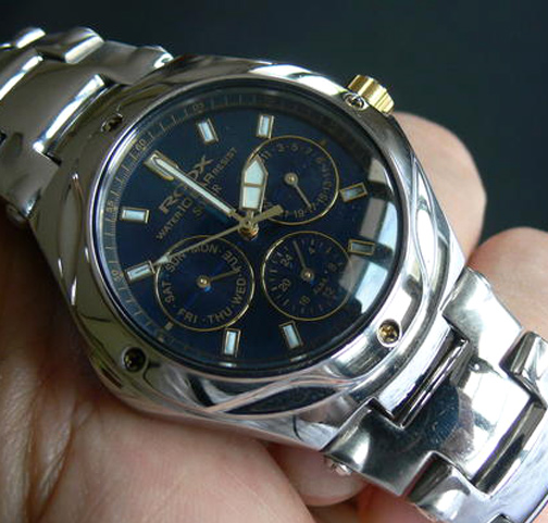 นาฬิกา ALBA ของแท้ ROOX SOLAR สุภาพบุรุษ โครโนกราฟหน้าปัดงามๆ สวยทั้งเรือนทั้งสาย