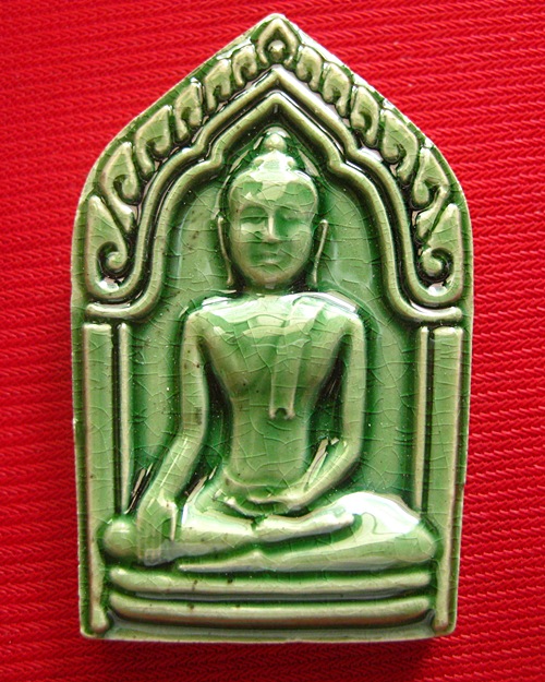 ขุนแผนเคลือบเขียว หลวงปู่ทิม วัดพระขาว