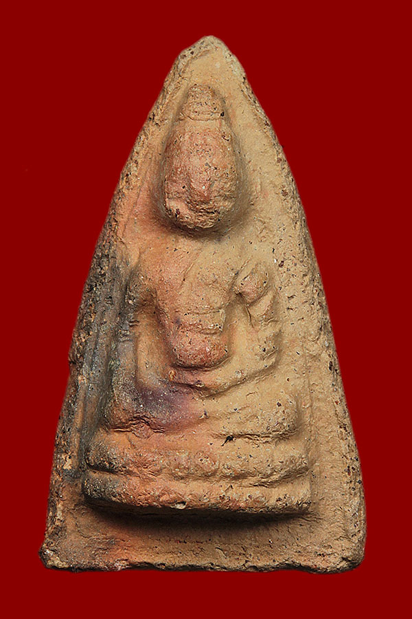 พระพุทโธน้อย เเม่ชีบุญเรือน เนื้อดิน พิมพ์เล็ก วัดอาวุธ ปี 2494 กทม.
