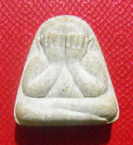 พระปิดตาวัดป่าอรัญญิกกาวาส ปี2505 หลังพระสังกระจายน์ แท้ทันแบ่งๆๆผงล้วนไม่คลุกรัก