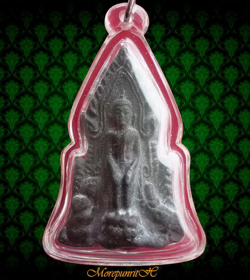 พระหล่อปางป่าเลไลย์ วัดไก่จ้น จ.พระนครศรีอยุธยา เนื้อชินตะกั่วสนิมแดง ปี ๒๕๑๖