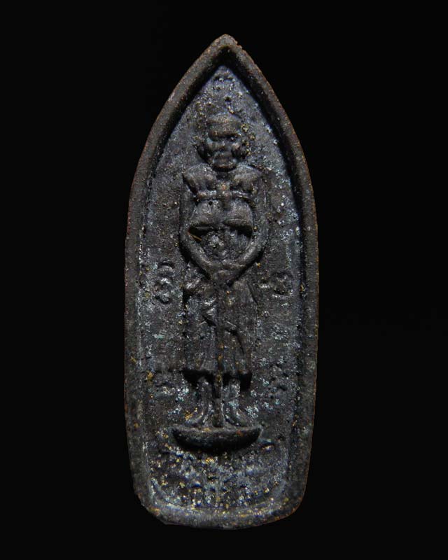 พระลีลา มหาเศรษฐี 101 ปี เนื้อโลหะ หล่อ หลวงปู่บุดดา ถาวโรวัดกลางชูศรีเจริญสุข จ.สิงห์บุรี สภาพสวย 