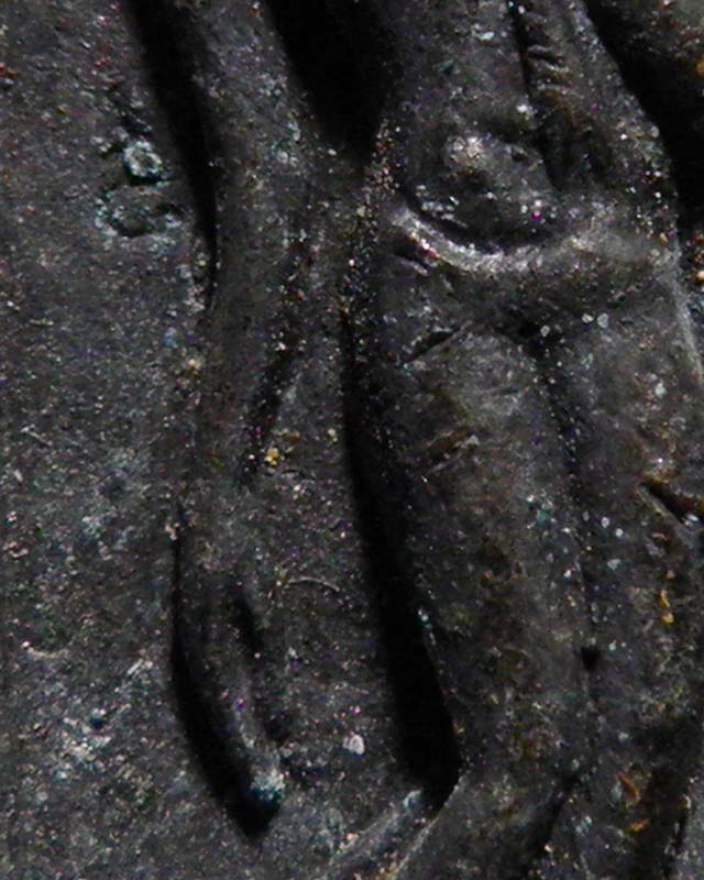 พระลีลา มหาเศรษฐี 101 ปี เนื้อโลหะ หล่อ หลวงปู่บุดดา ถาวโรวัดกลางชูศรีเจริญสุข จ.สิงห์บุรี สภาพสวย 