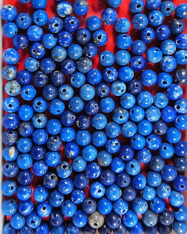 หินนำโชค ลาพิส ลาซูลี 5 มม. 200 เม็ด